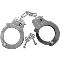 Fun World Polizei-Kostüm Handschellen - Fasching Halloween Polizei Kostüm, Funktionale Spielzeug-Handschellen für Dein Polizeikostüm