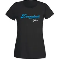 G-graphics T-Shirt Darmstadt Fan Slim-fit Damen T-Shirt mit einem Motiv für den echten Fan