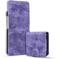 Wigento Handyhülle Für Samsung Galaxy Z Flip7 FE / Flip6 5G Kunstleder Cartoon Hülle