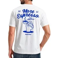 Neverless Print-Shirt Herren T-Shirt Backprint More Espresso Kaffeeliebhaber Grafikshirt mit Print