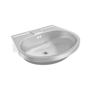 KWC Aquarotter Handwaschbecken, ANIMA, Edelstahl, 550x155x450 mm, mit Überlauf, 2000090017 2000090017