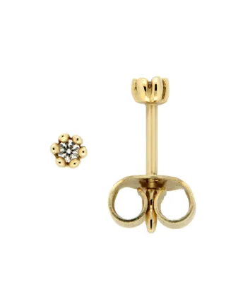 Orolino Ohrringe Gold 585 mit 2 echten Brillanten zus. 0,05ct.