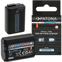 Patona 2x Akku für Sony NP-FW50 mit USB C Input Kamera-Akku Ersatzakku Akku 1030 mAh (7,2 V, 2 St), NEX.3 NEX.3C NEX.5 NEX.5A NEX.5C