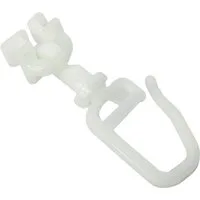 GARDINIA Gardinengleiter Drehgleiter für 6 mm Laufkanal mit Faltenlegehaken, (20-St), Serie Einzelprogramm Chicago Ã˜ 20 mm