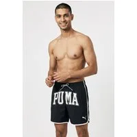 PUMA Badeshorts (1-St) mit auffälligem Logo-Schriftzug