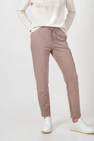 monari - Jogger mit Reißverschluss taupe - Gr. - 36