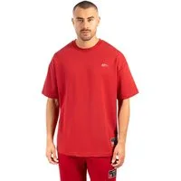 Smilodox T-Shirt Rayk, Locker geschnittenes Oversize Shirt mit auffälligem Backprint Logo auf der Brust und Rundhalsausschnitt für Moderne Streetwear Looks