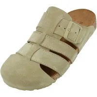 Haflinger Haflinger Lisboa Lederclog mit Korkfußbett Lederdecksohle Unisex Hausschuh