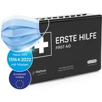 FLEXEO KFZ-Verbandkasten DIN 13164:2022, (1 St), Erste-Hilfe-Koffer für Auto, PKW, Motorrad