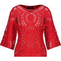 Monari Wollpullover Pullover coral red