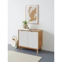 OTTO home Sideboard Pandrup, Kommode mit 2 Türen und 2 verstellbare Einlegeböden, B:80 cm, H:75 cm