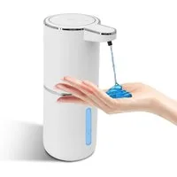 ARCASA Seifenspender Seifenspender Automatischer Seifenspender Sensor USB-C 400ml Elektro, (Elektrischer Seifenspender Set berührungslos für Flüssigseife innen, Sensor Seifenspender Set inklusive USB-C Ladekabel und Klebepad 1tlg), Wassergeschütztes 