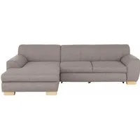 Home affaire Ecksofa Nika L-Form, Polsterecke, Struktur fein oder Melrose/Struktur, mit Bettfunktion