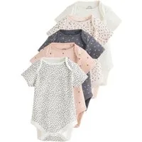 Next Kurzarmbody Kurzärmelige Bodys, 5er-Pack (5-tlg)