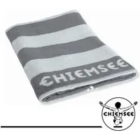 Chiemsee Saunatuch 100% Baumwolle, 80 x 200 cm, Frottier, gestreift, Logo-Schriftzug