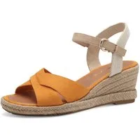 Tamaris Keilsandalette, Riemchensandale, Sommerschuh mit modischer Kreuzbandage