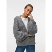 Vero Moda Strickjacke VMMAYBE LS OPEN CARDIGAN GA REP Kunstfaser, oversize