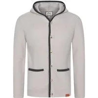 Steigenhöfer Manufaktur Trachtenstrickjacke Herren mit Kapuze - Cardigan - Strickjacke zum Oktoberfest Outfit Hornoptik Knöpfe - bequemer Tragekomfort - Traditionelle Trachtenweste