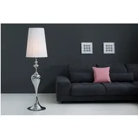riess-ambiente Stehlampe LUCIE 160cm weiß, ohne Leuchtmittel, Wohnzimmer · Metall · Barock · Esszimmer