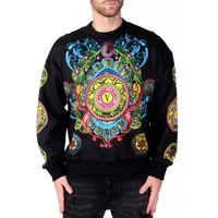 Versace Jeans Couture Sweatshirt Oversize Logo Pullover Sweater S All-Over-Print im typischen barocken Versace