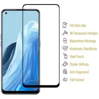 Protectorking Schutzfolie 2x 9H Hartglas für Oppo Find X5 Lite FULL COVER Displayschutz Panzerfo, (2-Stück), Displayschutzglas, Schutzglas Echtglas Tempered 9H Härte HD-KLAR