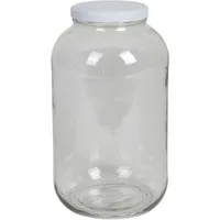 BURI Einmachglas Einmachglas 4,25L Vorratsglas Einweckglas Konservenglas Gurkenglas, Glas