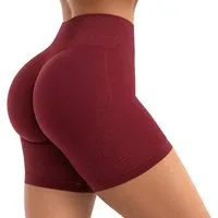 Smilodox Shorts Amaze Scrunch, Blickdichte Radlerhose mit Unsichtbarer Scrunch-Effekt High Waist Squatproof Scrunch Shorts-Leggings Seamless Sport Fitness