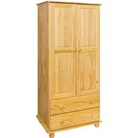 MÖBILIA Kleiderschrank Chur aus Massivholz Kiefer