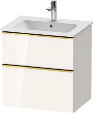 Duravit D-Neo Waschtischunterbau wandhängend Weiß Hochglanz 610x462x625 mm - DE4361034220000 DE4361034220000