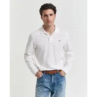 Gant Poloshirt REG SHIELD LS PIQUE RUGGER mit Logotickerei auf der Brust