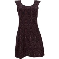 Guru-Shop Midikleid Ethno Minikleid, Goakleid mit Ärmelchen und.. alternative Bekleidung