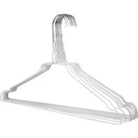 RSR Hangers Kleiderbügel Metall Drahtbügel Weiß Hemdenbügel Blusenbügel, (50-tlg)