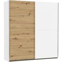 rauch Schwebetürenschrank Kleiderschrank Schrank Garderobe Wäscheschrank SATURN (3 verschiedene Ausstattungen BASIC/CLASSIC/PREMIUM (inkl. SOFT-CLOSE) zeitlose Farbkombinationen, B/H/T: 175/191/59 cm MADE IN GERMANY