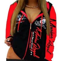 Jaylvis Collegejacke Damen Collegejacke Sweatjacke Sportjacke Joggingjacke mit Kapuze mit Kapuze