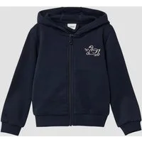 s.Oliver Sweatjacke Sweatshirt Jacke Kuschelige Kapuzen-Sweatjacke mit Wendepailletten