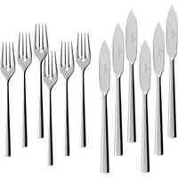 Villeroy & Boch Besteck-Set Piemont Fischbesteck 12tlg. (12-tlg), 6 Personen, Edelstahl