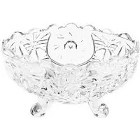 Sunay Servierschale 6 Tlg. Set Servierschale aus Glas Oval mit Muster für Snacks, Bowl, (6-tlg)