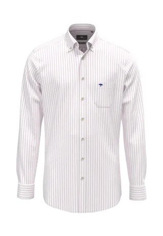 FYNCH-HATTON - Washed Oxford Stripe, B.D., 1/1 magnolia - Gr. - M