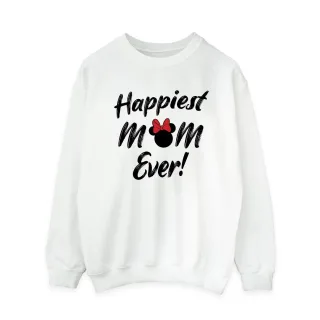 Disney - "Happiest Mom Ever" Sweatshirt für Damen (Weiß)