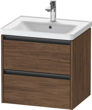 Duravit Ketho.2 Waschtischunterbau wandhängend Nussbaum dunkel Matt 584x455x549 mm - K25281021210000 K25281021210000