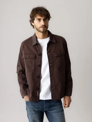 mos mosh gallery - MMGMatteo Soft Overshirt black coffee - Gr. - M