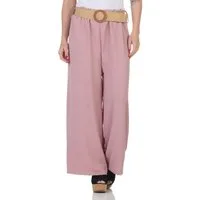 CLEO STYLE Stoffhose Damen Schlaghose 2576 34-38 Altrosa