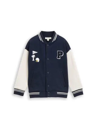 tom tailor kids - Oversize College Sweatjacke mit Snoopy-Rückenprint sky captain blue - Gr. - 134