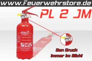 Jockel 2kg Pulverlöscher PS 2 J mit Druckanzeige Fahrzeughalter
