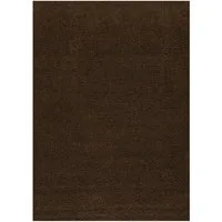 Vimoda Hochflor-Teppich Shaggy Wohnzimmer Läufer, Rund, Höhe: 30 mm, Wohnzimmer Teppich, Schlafzimmer, langflor, Einfarbig Dunkel Farbe