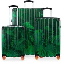 Hauptstadtkoffer Hartschalen-Trolley Q-Damm, 4 Rollen, 3er Koffer-SET, TSA, ineinander Stapelbar