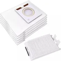 PRIMEBAG Staubsaugerbeutel Vliesbeutel + Filter für Makita DVC260 DVC261 DVC265 kompatibel