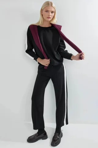 Modal Touch Regular Fit Sweatshirt- und Hosen-Set