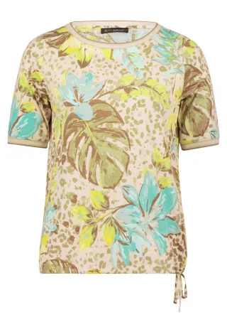 Betty Barclay - Shirt mit floralem Allover-Print beige - Gr. - 46