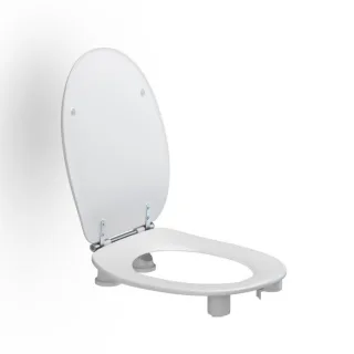 Pressalit WC-Sitz Dania mit Deckel, erhöht 50mm, weiß
